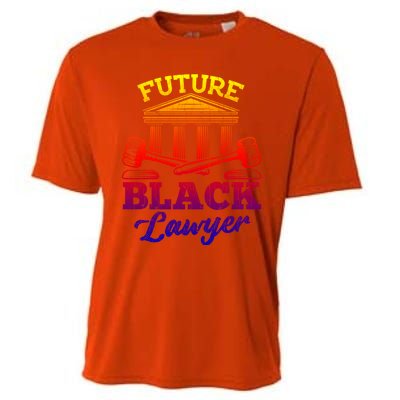 Future Black Lawyer Funny Attorney Law School Graphic Funny Gift Cooling Performance Crew T-Shirt