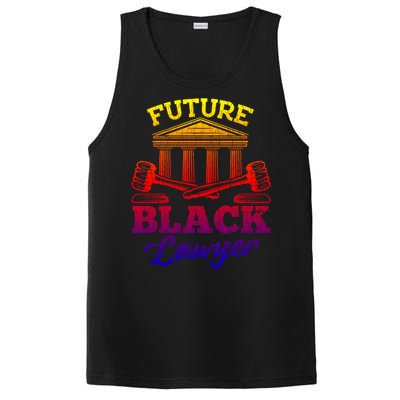 Future Black Lawyer Funny Attorney Law School Graphic Funny Gift PosiCharge Competitor Tank