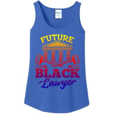 Future Black Lawyer Funny Attorney Law School Graphic Funny Gift Ladies Essential Tank