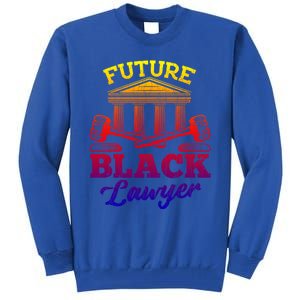 Future Black Lawyer Funny Attorney Law School Graphic Funny Gift Tall Sweatshirt