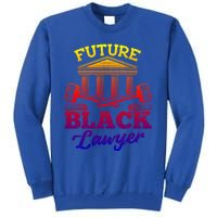 Future Black Lawyer Funny Attorney Law School Graphic Funny Gift Tall Sweatshirt