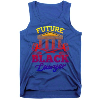 Future Black Lawyer Funny Attorney Law School Graphic Funny Gift Tank Top