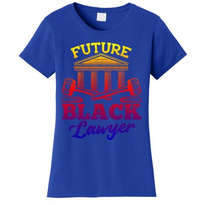 Future Black Lawyer Funny Attorney Law School Graphic Funny Gift Women's T-Shirt