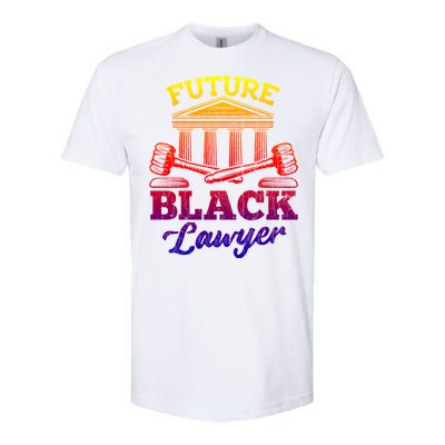 Future Black Lawyer Funny Attorney Law School Graphic Funny Gift Softstyle CVC T-Shirt