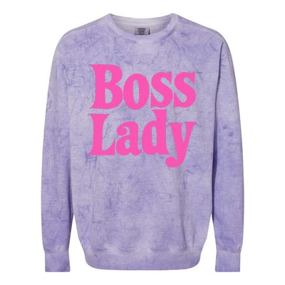 Funny Boss Lady Gift For  Cool Director Manager Colorblast Crewneck Sweatshirt