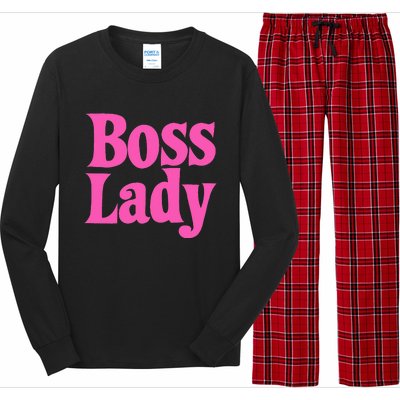 Funny Boss Lady Gift For  Cool Director Manager Long Sleeve Pajama Set