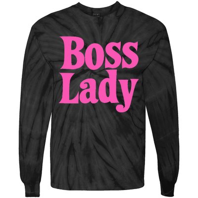 Funny Boss Lady Gift For  Cool Director Manager Tie-Dye Long Sleeve Shirt