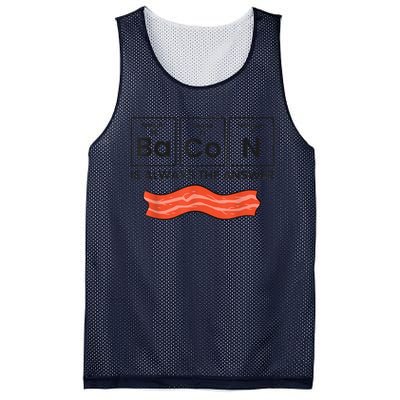 Funny Bacon Lover Bacon Is Always The Answer Mesh Reversible Basketball Jersey Tank