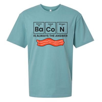 Funny Bacon Lover Bacon Is Always The Answer Sueded Cloud Jersey T-Shirt