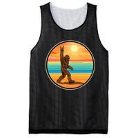 Funny Bigfoot Loves Rock And Roll Sunglasses, Walking On The Beach Mesh Reversible Basketball Jersey Tank