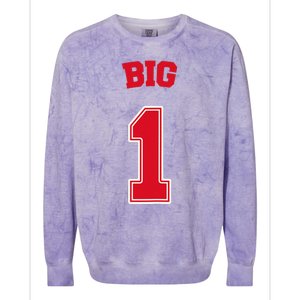 Football Big Little Sorority Reveal Big Sister Colorblast Crewneck Sweatshirt