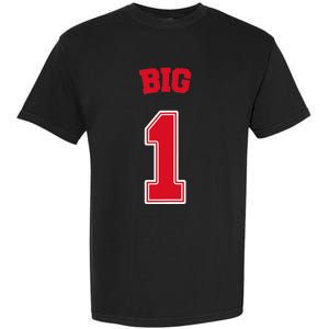 Football Big Little Sorority Reveal Big Sister Garment-Dyed Heavyweight T-Shirt