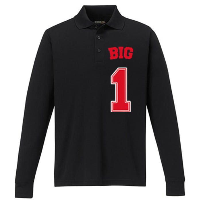 Football Big Little Sorority Reveal Big Sister Performance Long Sleeve Polo