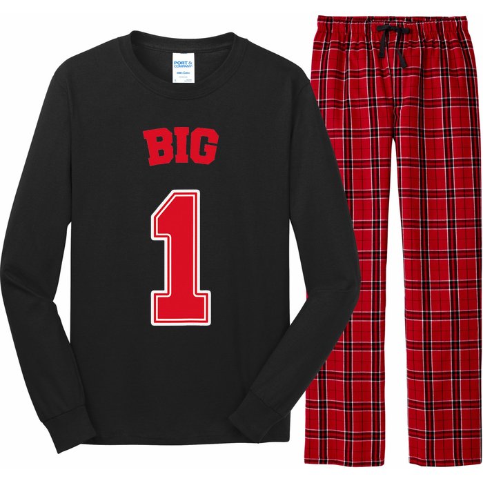 Football Big Little Sorority Reveal Big Sister Long Sleeve Pajama Set