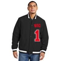 Football Big Little Sorority Reveal Big Sister Insulated Varsity Jacket