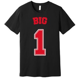 Football Big Little Sorority Reveal Big Sister Premium T-Shirt