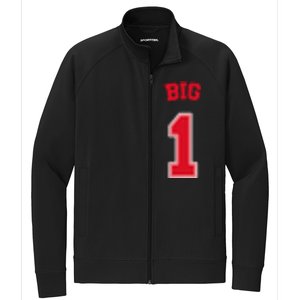 Football Big Little Sorority Reveal Big Sister Stretch Full-Zip Cadet Jacket