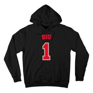 Football Big Little Sorority Reveal Big Sister Tall Hoodie