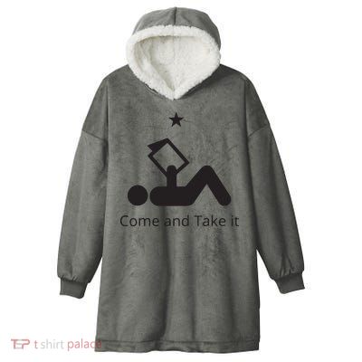 Funny Books Lovers Quote Come And Take It Hooded Wearable Blanket