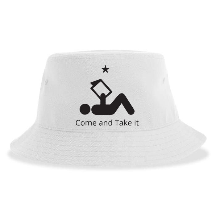 Funny Books Lovers Quote Come And Take It Sustainable Bucket Hat