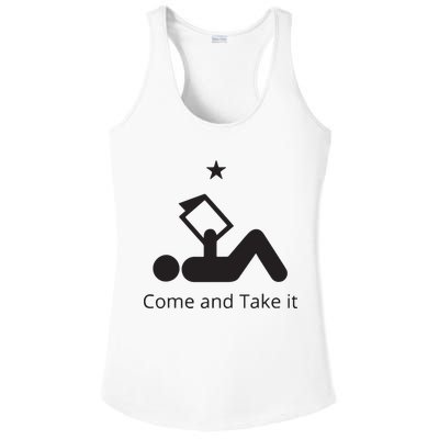 Funny Books Lovers Quote Come And Take It Ladies PosiCharge Competitor Racerback Tank
