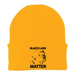 Funny Black Labs Matter Labrador Lab Men Women Knit Cap Winter Beanie