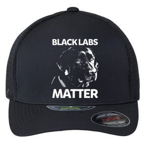 Funny Black Labs Matter Labrador Lab Men Women Flexfit Unipanel Trucker Cap