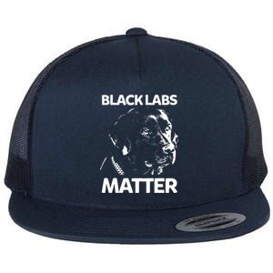 Funny Black Labs Matter Labrador Lab Men Women Flat Bill Trucker Hat