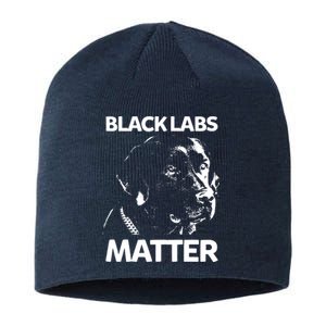 Funny Black Labs Matter Labrador Lab Men Women Sustainable Beanie