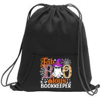 Fab Boo Lous Bookkeeper Funny Halloween Costume Sweatshirt Cinch Pack Bag