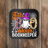 Fab Boo Lous Bookkeeper Funny Halloween Costume Coaster