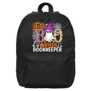 Fab Boo Lous Bookkeeper Funny Halloween Costume 16 in Basic Backpack