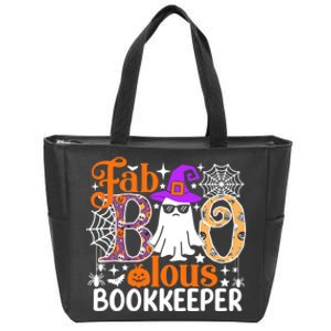 Fab Boo Lous Bookkeeper Funny Halloween Costume Zip Tote Bag