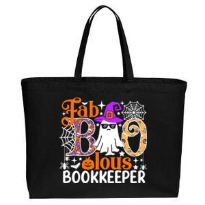 Fab Boo Lous Bookkeeper Funny Halloween Costume Cotton Canvas Jumbo Tote