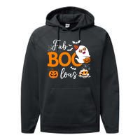 Fab Boo Lous Cute Ghost Halloween Performance Fleece Hoodie