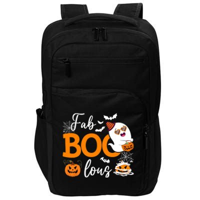 Fab Boo Lous Cute Ghost Halloween Impact Tech Backpack