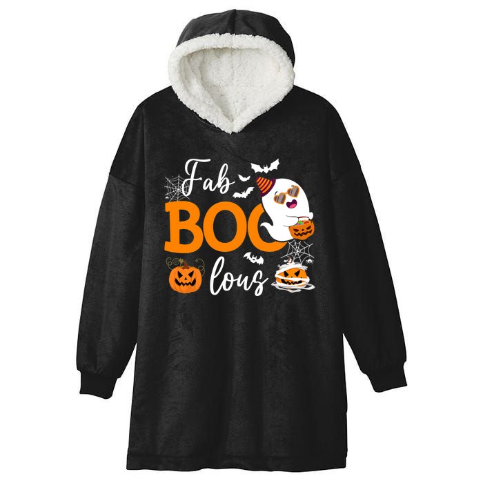 Fab Boo Lous Cute Ghost Halloween Hooded Wearable Blanket