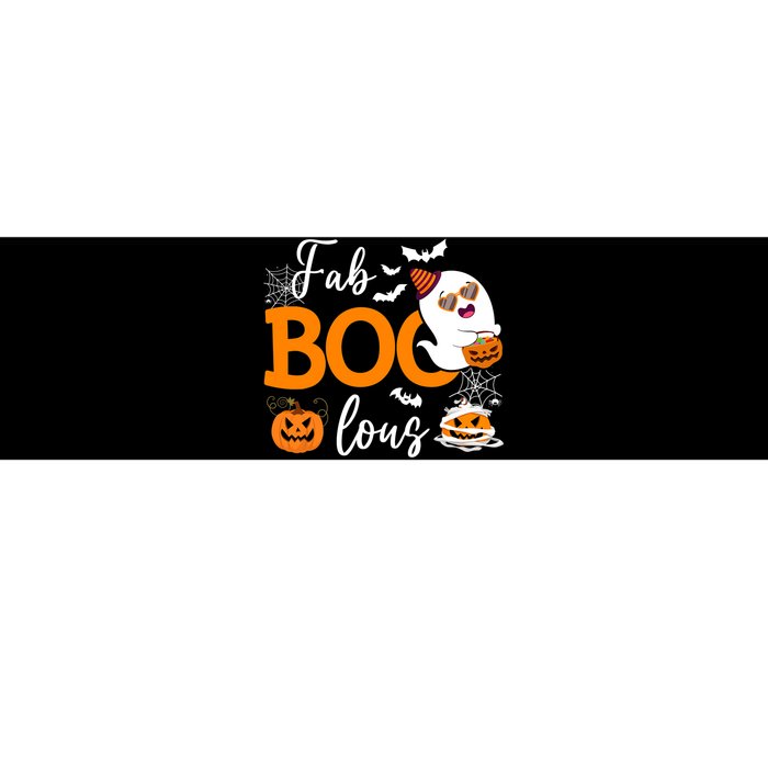 Fab Boo Lous Cute Ghost Halloween Bumper Sticker