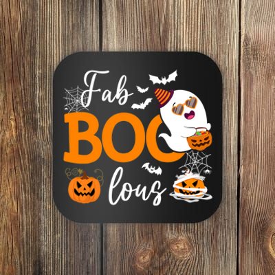 Fab Boo Lous Cute Ghost Halloween Coaster