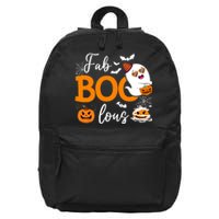 Fab Boo Lous Cute Ghost Halloween 16 in Basic Backpack