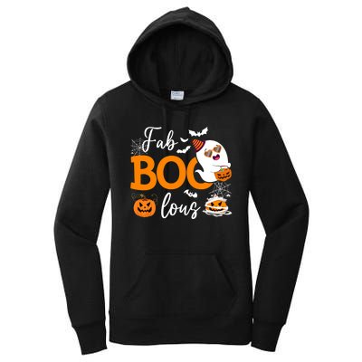 Fab Boo Lous Cute Ghost Halloween Women's Pullover Hoodie