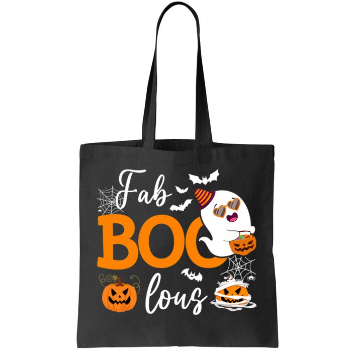 Fab Boo Lous Cute Ghost Halloween Tote Bag