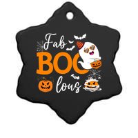 Fab Boo Lous Cute Ghost Halloween Ceramic Star Ornament