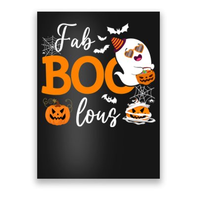 Fab Boo Lous Cute Ghost Halloween Poster