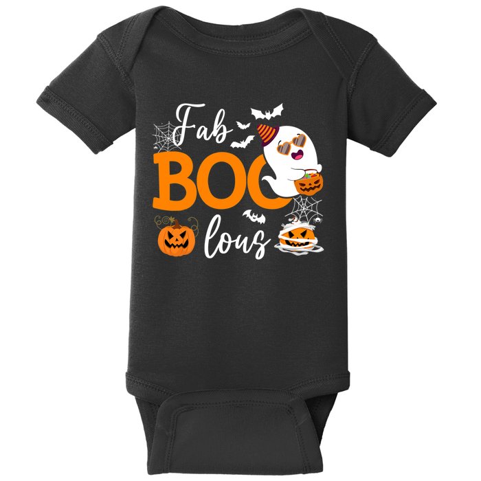 Fab Boo Lous Cute Ghost Halloween Baby Bodysuit