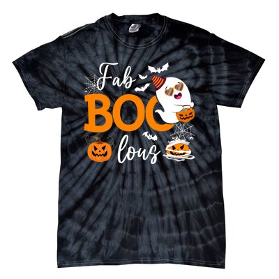 Fab Boo Lous Cute Ghost Halloween Tie-Dye T-Shirt