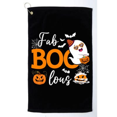 Fab Boo Lous Cute Ghost Halloween Platinum Collection Golf Towel