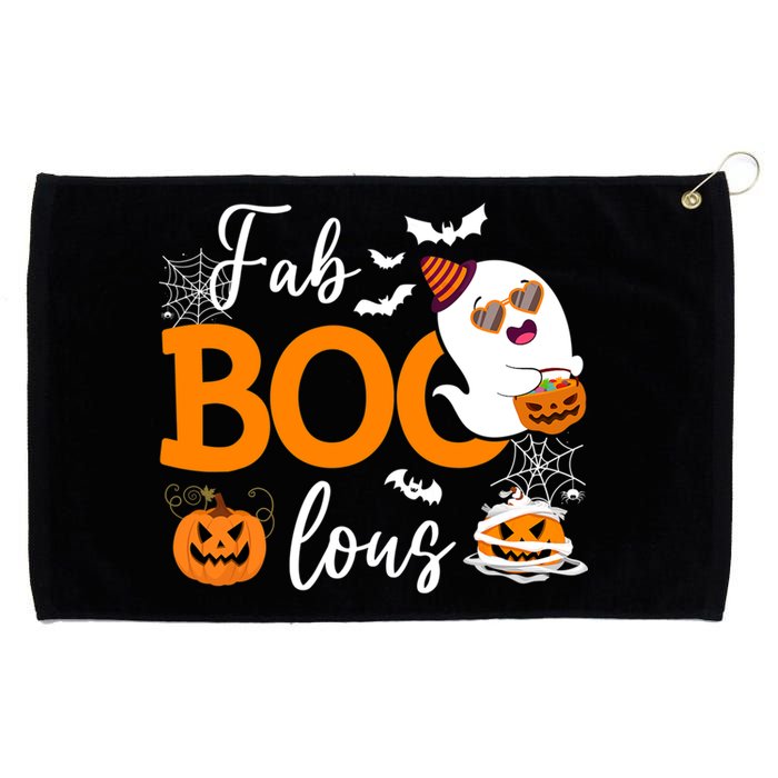 Fab Boo Lous Cute Ghost Halloween Grommeted Golf Towel