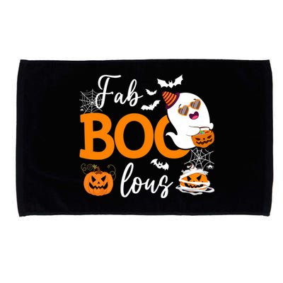 Fab Boo Lous Cute Ghost Halloween Microfiber Hand Towel