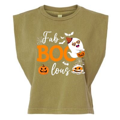 Fab Boo Lous Cute Ghost Halloween Garment-Dyed Women's Muscle Tee